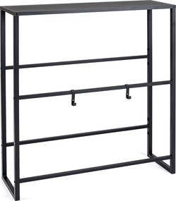 Estante para Caixas de Cerveja, 100 x 32 x 112 cm, Prateleiras Inclináveis, Preto