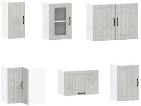 11 peças armário de cozinha conjunto Kalmar concreto cinza
