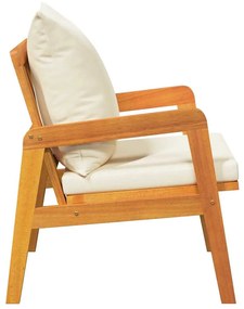 Cadeiras de Jardim 2 pcs 59.5x65x71.5 cm Madeira Sólida de Acácia