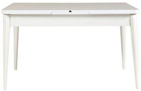 Conjunto de Mesa de Jantar Extensível e Cadeiras Vina – Branco e Azul