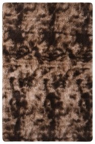 vidaXL Tapete shaggy 230x160 cm cinzento-acastanhado