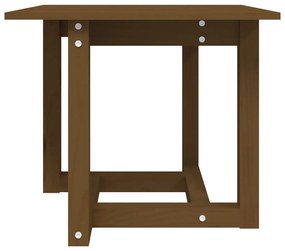 Mesa de centro 50x50x45 cm pinho maciço castanho mel