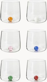 Copos em vidro de borosilicato artesanal Bilia, conjunto de 6
