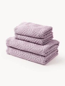 Conjunto de toalhas com relevo Jacqui, vários tamanhos