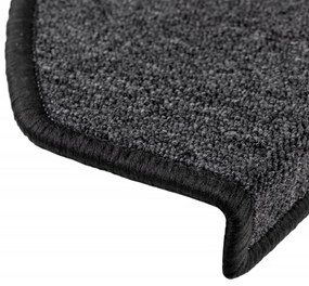 Tapetes de escadas 10 pcs 65x24x4 cm antracite