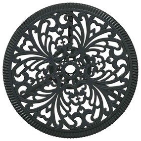 Conjunto de Jardim bistrô de 3 Peças vidaXL Preto em Alumínio Fundido