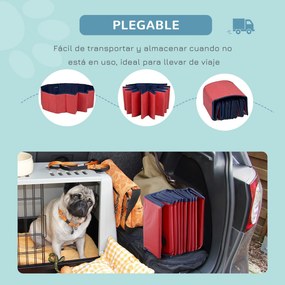 PawHut Piscina Dobrável para Cães Gatos Banheira Portátil para Animais
