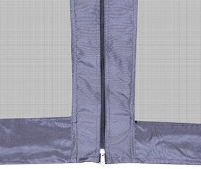 Tenda festas pop-up hexagonal 6 paredes 3,6x3,1m azul escuro