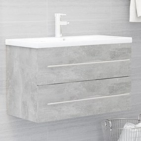 804705 vidaXL Armário lavatório 80x38,5x48 cm contraplacado cinzento cimento