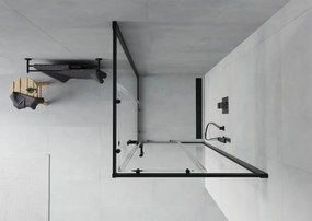 Mexen Rio cabine de duche quadrada 90 x 90 cm, transparente, preta - 860-090-090-70-00