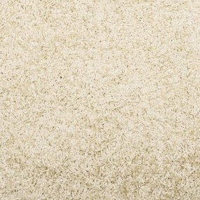 Tapete shaggy de pelo alto PAMPLONA Ø 120 cm dourado