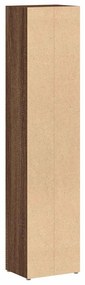 Armários para CDs 2 pcs 21x16x93,5cm derivados madeira castanho