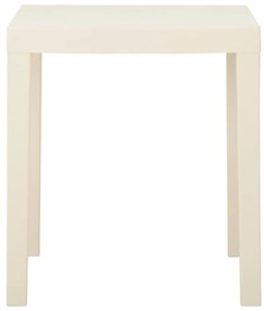 Mesa de jardim 79x65x72 cm plástico branco