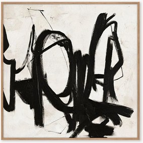 Quadro em tela pintado à mão com moldura Playblack