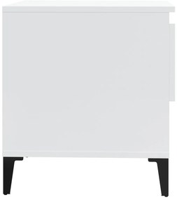 Mesa de apoio 50x46x50 cm derivados de madeira branco brilhante