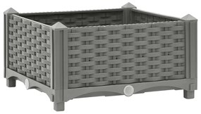 vidaXL Canteiro elevado 40x40x23 cm polipropileno