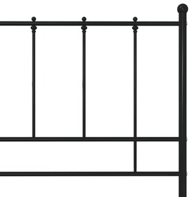 Estrutura de cama 120x200 cm metal preto