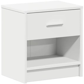 Mesas de cabeceira 2 pcs com gaveta 39x28x41 cm branco