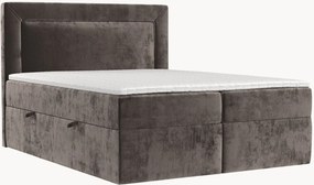 Cama divã em chenille artesanal com arrumação Imagine, H3