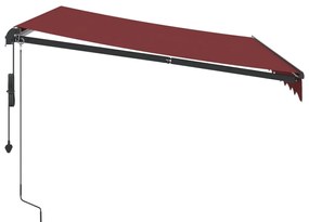 Toldo retrátil automático 300x250 cm bordô