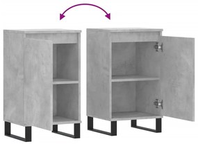 Aparadores 2 pcs 40x35x70 cm derivados de madeira cinza cimento