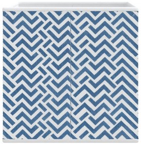 Caixas de arrumação dobráveis 4 pcs 32x32x32 cm TNT azul