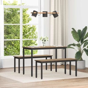 vidaXL banco Carvalho Artesanal 110 x 35 x 45 cm Madeira processada