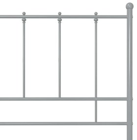 Estrutura de cama 120x200 cm metal cinzento