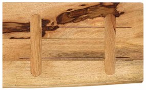 Tampo de mesa c/ borda viva 50x40x2,5cm mangueira áspera maciça