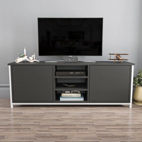 Móvel TV Otis – Branco e Antracite – 140x35,3x50,8 cm