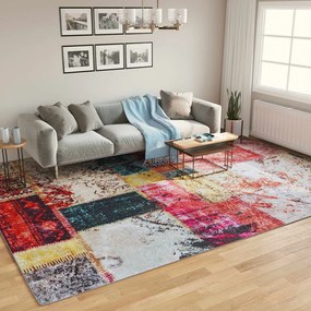 vidaXL Tapete lavável antiderrapante 400x300 cm multicor