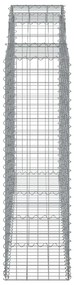 Cestos gabião arqueados 8pcs 200x50x140/160cm ferro galvanizado