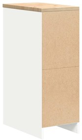 Armário de arrumação de garagem Branco 30x51x85 cm
