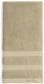 Toalhas 100% algodão 550 gr./m2 - Tinta organica - Bordado Devilla Home: Bege 1 Toalha 70x130 cm + 1 Toalha 50x95 cm + 1 Toalha 30x50 cm