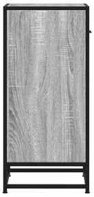 Aparador 35,5x35x76 cm deriv. de madeira/metal cinzento sonoma