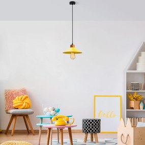 Candeeiro de Teto GMN-00003 – Amarelo – 103 x 24 cm