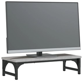 Suporte monitor 55x23x14 cm derivados madeira cinzento sonoma