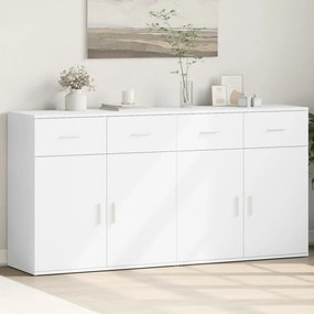 vidaXL Aparadores 2 pcs 79x38x80 cm derivados de madeira branco