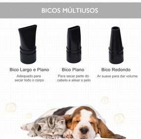 PawHut Secador de Pelo para Cães 2800W Secador de Pelo para Animais de