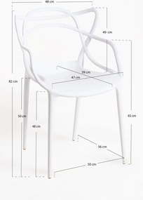 Pack 4 Cadeiras Korme - Branco