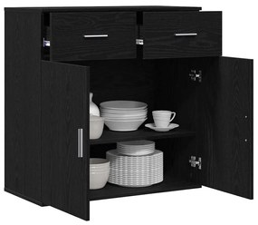 Buffet Carvalho preto 79 x 38 x 80 cm Madeira processada