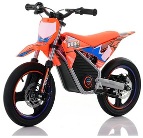 Mini moto elétrica para crianças Minicross 350W Roan MX E350 14/14" Supermotard Laranja