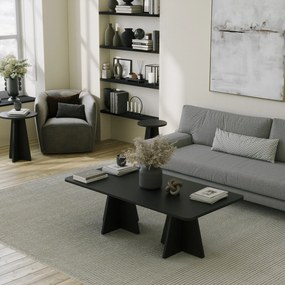 Conjunto de Mesas de Centro Mushroom – Preto – Diversas Medidas