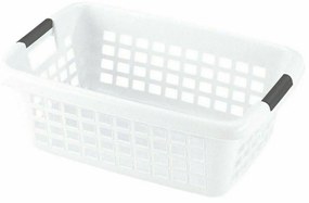 Cesto de Roupa Suja Com pegas Branco 70 L (6 Unidades)