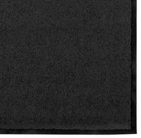 Capacho Retangular vidaXL Preto 120x400 cm