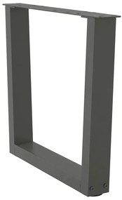 Pés para mesa de centro em forma de V, 2 peças, antracite, 50x (42-43,