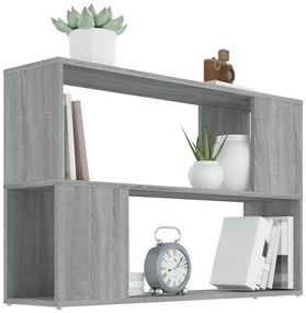 Estante 100x24x63 cm derivados de madeira cinzento sonoma