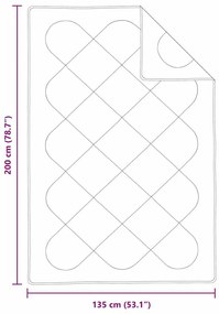 Colchas &amp; Edredons Branco 135 x 200 cm Microfibra