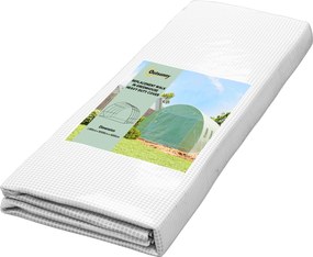 Outsunny Capa de Reposição Estufa Túnel 12 m² 4x3x2 m Pe Anti-Uv Impermeável 8 Janelas Porta Enrolável com Zíper Verde | Aosom Portugal