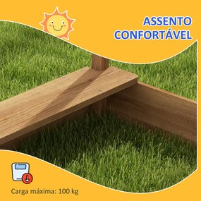 Caixa de Areia para Crianças de Madeira Caixa de Areia Infantil com To